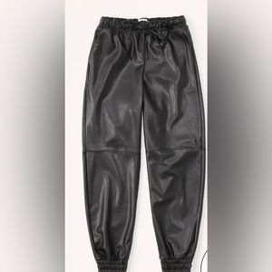 Vegan Leather Joggers